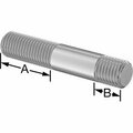 Bsc Preferred Threaded on Both Ends Stud 18-8 Stainless Steel M16 x 2mm Size 38mm and 16mm Thread Lngth 86mm Long 5580N239